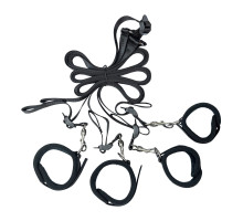Розтяжка на ліжко Punishment - 5-Piece Bed Restraint Kit - Black