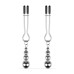 Затискачі для сосків Bedroom Fantasies: Nipple Clamps with Beaded Chain - Silver