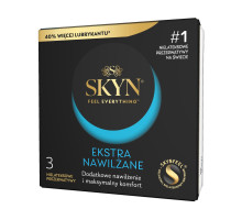 Безлатексні преміум-презервативи SKYN Extra Lubricated 3 шт, ультратонкі, на 40 % більше змазки