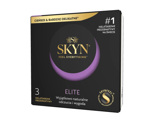 Безлатексні преміум-презервативи SKYN Elite 3 шт, ультратонкі