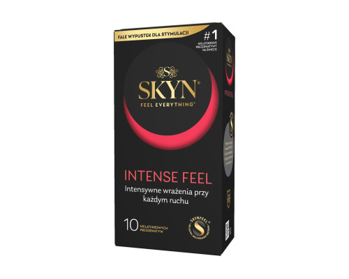 Безлатексні преміум-презервативи SKYN Intense Feel 10 шт, точковий рельєф