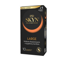 Безлатексні преміум-презервативи SKYN Large 10 шт, збільшений розмір