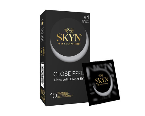 Безлатексні преміум-презервативи SKYN Close Feel 10 шт, щільна посадка