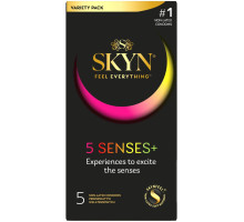 Безлатексні преміум-презервативи SKYN 5 Senses, 5 видів (5 шт)