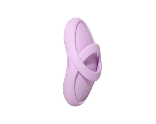 Смарт-вібратор для клітора Svakom Echo 2 Pink Lilac, підігрів до 38 °C, знімна насадка на палець