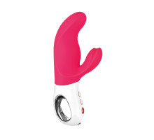 Вібратор-кролик Fun Factory MISS BI pink/white, 2 незалежні мотори, діаметр 4,2 см