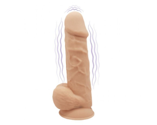 Фалоімітатор з вібрацією SilexD Norman Vibro Flesh (MODEL 1 size 8,5in) (м'ята упаковка!!!)