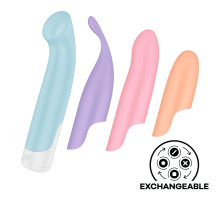 Набір 4-в-1 Satisfyer Playful Four, вібратор та 4 насадки, 12 режимів