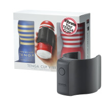 Вібронасадка Tenga CUP VIBRATOR, 7 режимів, 2 мастурбатори в комплекті
