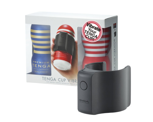 Вібронасадка Tenga CUP VIBRATOR, 7 режимів, 2 мастурбатори в комплекті