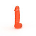 Мило у формі пеніса Чистий Кайф LARGE Orange, крафтове мило-член, натуральне