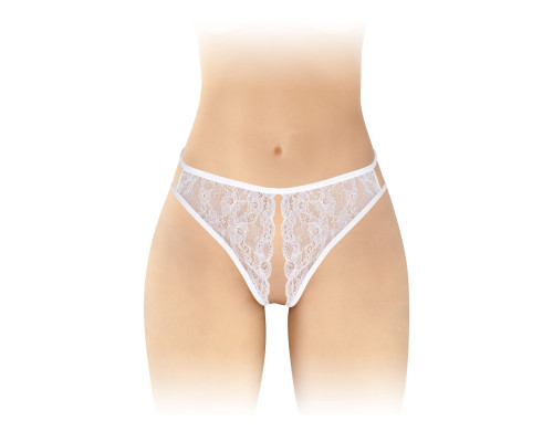 Трусики з відкритим доступом Fashion Secret Victoria White, мереживо
