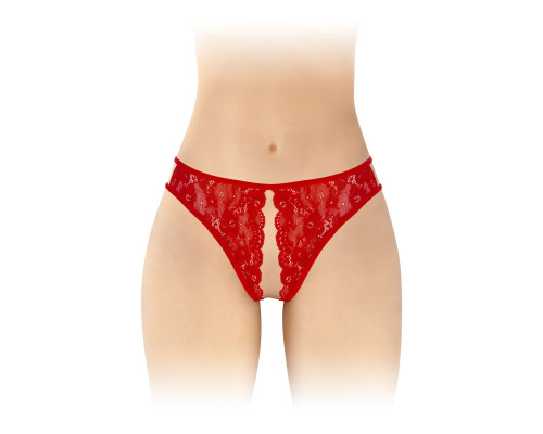 Трусики з відкритим доступом Fashion Secret Victoria Red, мереживо