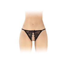Мереживні трусики з доступом Fashion Secret Zoe Black, з бантиком