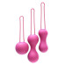 Набір вагінальних кульок Je Joue - Ami Fuchsia, діаметр 3,8-3,3-2,7см, вага 54-71-100гр  + подарунок косметичка