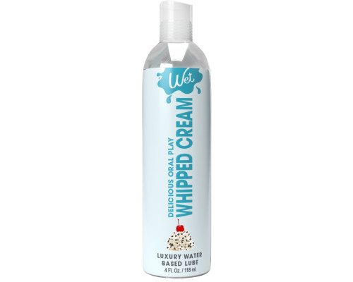 Розпродаж!!! Лубрикант на водній основі Wet Oral Play Whipped Cream (118 мл)  (термін 13.03.2026)