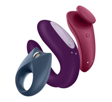 Набір Satisfyer Partner Box 3 (вібратори Double Joy та Sexy Secret + віброкільце Royal One)