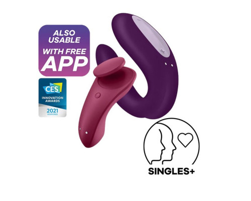 Набір Satisfyer Partner Box 1 (вібратор для пар Double Joy + вібратор у трусики Sexy Secret) (м'ята упаковка!!!)