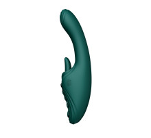 Смарт-вібратор Zalo Ares Turquoise Green, підігрів, 3 мотори, язичок для клітора, стимуляція точки G