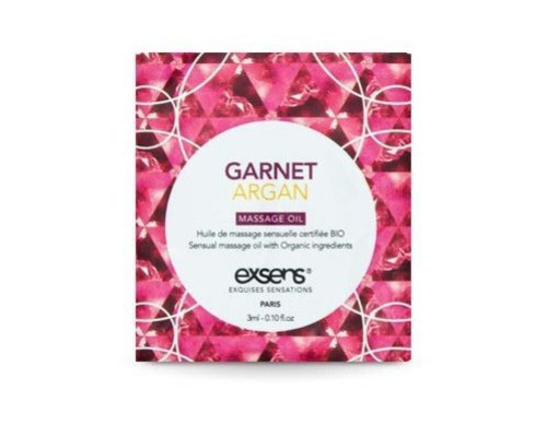 Пробник масажної олії EXSENS Garnet Argan 3мл (термін 01.06.2026)