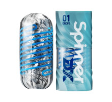 Мастурбатор Tenga Spinner DX 01 Drops, з пружною стимулювальною спіраллю всередині, ніжний вплив
