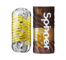 Мастурбатор Tenga Spinner DX 02 Bumps, з пружною стимулювальною спіраллю всередині, середній вплив
