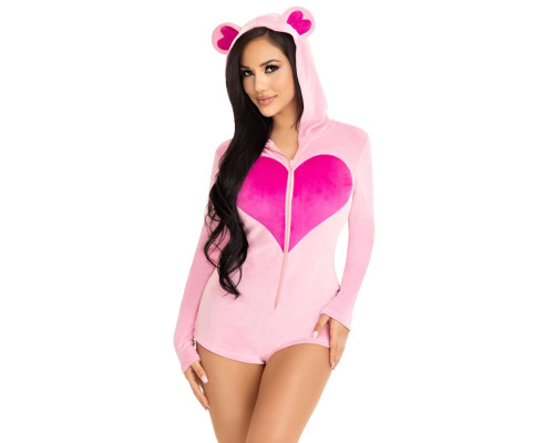 Комбінезон «Солодкий ведмедик» Leg Avenue Sweetheart Bear Velvet Romper S