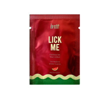 Пробник гелю для оральних пестощів з зігрівальним ефектом INTT Lick Me Kissable Gel Watermelon 2 мл