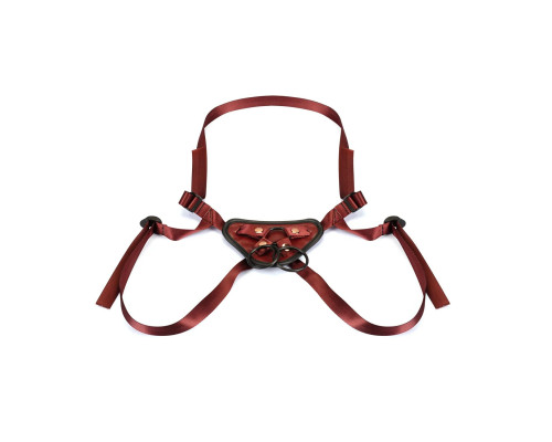 Трусики для страпона Liebe Seele Wine Red Strap-on Harness