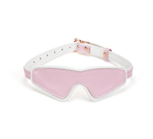 Шкіряна маска на очі Liebe Seele White & Pink Fairy Goat Leather Blindfold