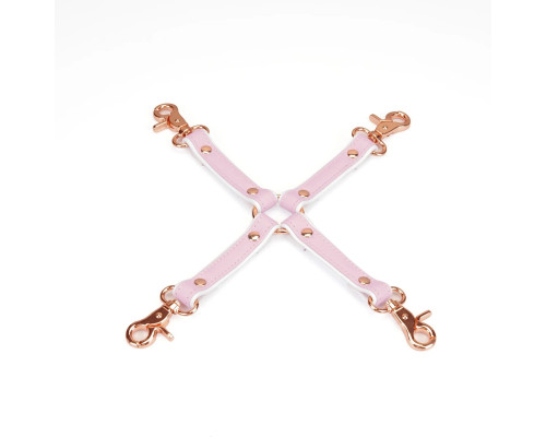 Хрестовина Liebe Seele White & Pink Leather Hogtie