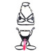 Сбруя зі страпоном LOCKINK SEVANDA Queen Sheba Set with Pink Dildo