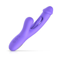 Вібратор-кролик із вагінальним відростком Good Vibes Only – Tess Rabbit Vibrator with G-Spot Stimulator