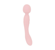 Двосторонній масажер-вібратор Good Vibes Only – SIMI Double-Sided Wand Vibrator Soft Silicone – Pink