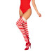 Панчохи Obsessive Kissmas stockings S/M