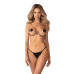 Прикраса на тіло Obsessive Lustique Black harness bra S/M/L