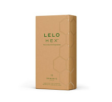 Презервативи LELO HEX Condoms Organic 12 Pack, тонкі та суперміцні (м'ята упаковка!!!)
