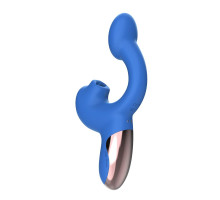 Смарт-вібратор Magic Motion Ponder Blue, подвійна стимуляція, віброяйце+язичок для клітора