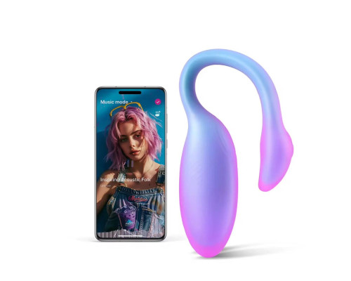 Смарт-віброяйце Magic Motion Flamingo Max Blue 2 в 1: віброяйце та тренажер Кегеля, 10 режимів