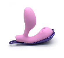 Смарт-віброяйце зі стимуляцією клітора KISSTOY Viosecret Pro, реагує на стискання, пояс для кріплення
