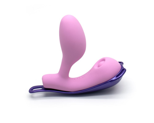 Смарт-віброяйце зі стимуляцією клітора KISSTOY Viosecret Pro, реагує на стискання, пояс для кріплення