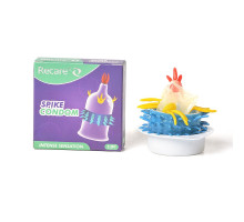 Насадка на член Recare Spike Condom Purple (презерватив з вусиками та рядами шипів)