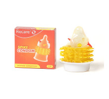 Насадка на член Recare Spike Condom Orange (презерватив з вусиками та шипами)