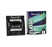 Презервативи Holographic Recare Classic Condoms 3 шт, класичні