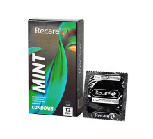 Презервативи Holographic Recare Ultra Thin Mint Condoms 12шт, ультратонкі, аромат: м'ята