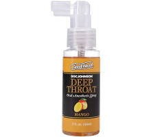 Спрей для мінету Doc Johnson GoodHead DeepThroat Spray - Mango 59 мл для глибокого мінету