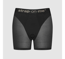 Шорти з фіксацією ділдо Strap-On-Me Harness Lingerie Halo - L - Black