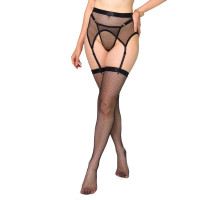 Комплект пояс та панчохи Art of Sex - Deily, колір чорний, розмір L