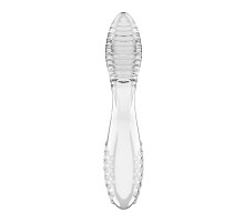 Двосторонній скляний дилдо Satisfyer Dazzling Crystal 2 Transparent