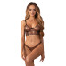 Комплект Obsessive Soranna top & crotchless thong S/M